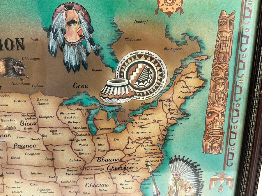 Framed Print Tribes Of The Indian Nation 26.5 X 20.5 [Photo 3]