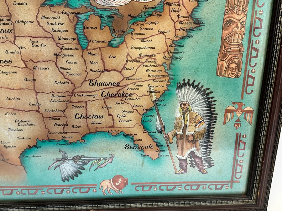 Framed Print Tribes Of The Indian Nation 26.5 X 20.5 [Photo 4]