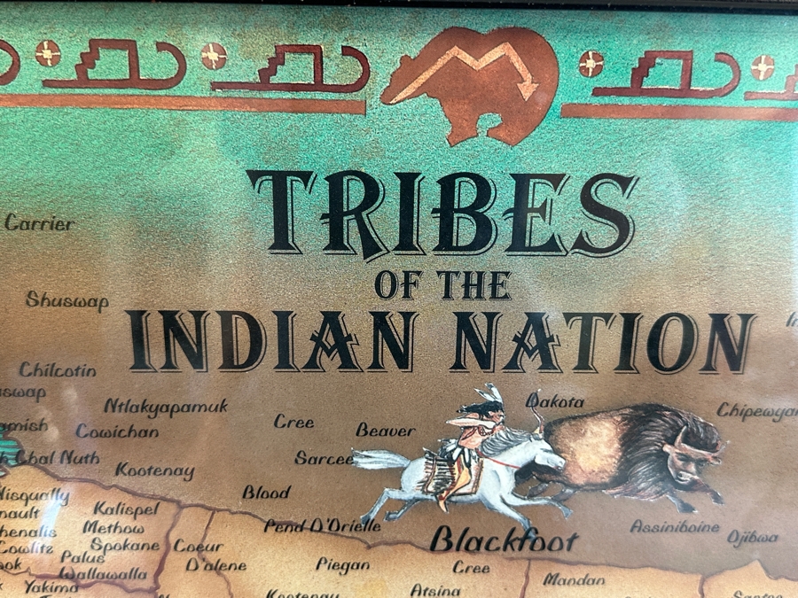 Framed Print Tribes Of The Indian Nation 26.5 X 20.5 [Photo 2]