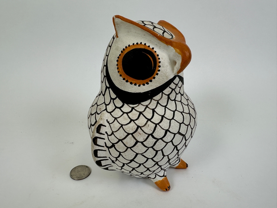 Eva Histia (1914-2005) Acoma New Mexico Pueblo Owl Pottery Figurine 7H [Photo 4]