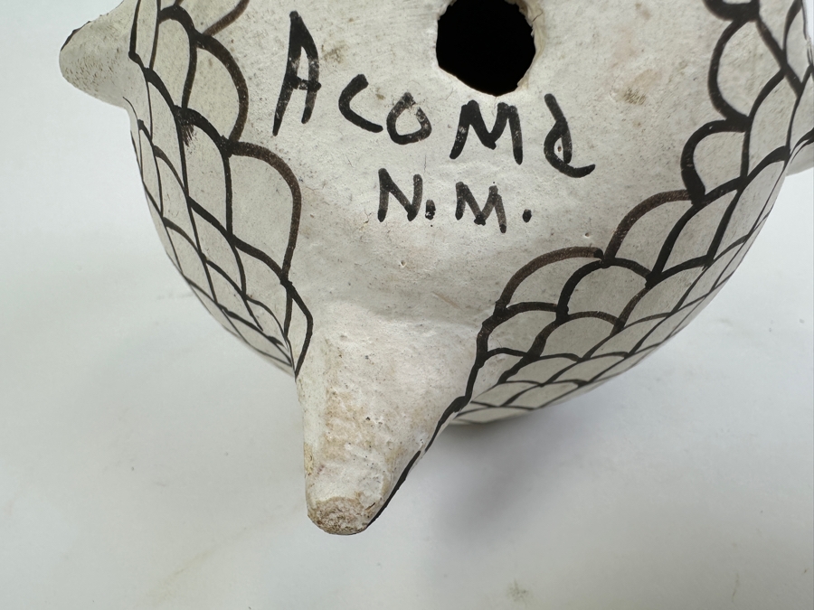 Eva Histia (1914-2005) Acoma New Mexico Pueblo Owl Pottery Figurine 7H [Photo 10]