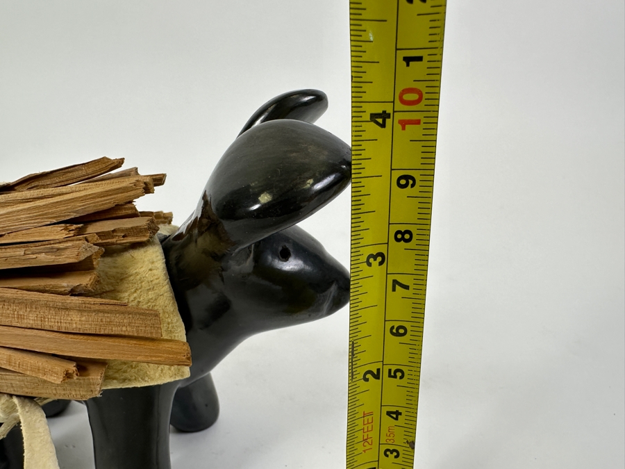 Santa Clara Pueblo Black Pottery Figurine Signed Jane and Starr 5W X 4H [Photo 10]