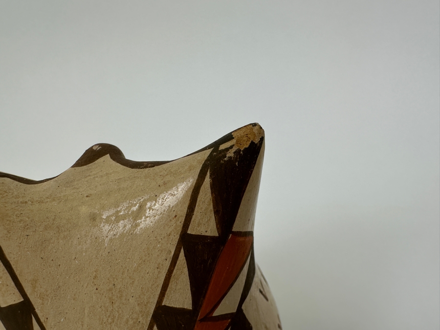 Mary E. Toya (1934-1990) Jemez Pueblo Owl Pottery Figurine 5H [Photo 5]