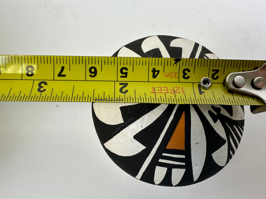 Vintage Native American Pottery Acoma New Mexico Signed H. A. 2.5W [Photo 8]