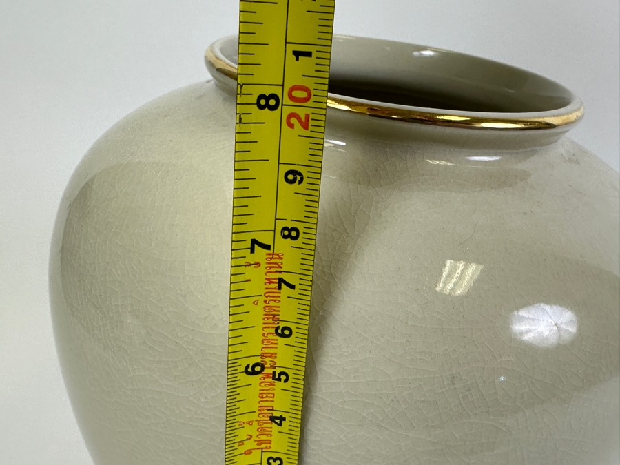 Japanese Kutani Porcelain Jar Vase 8H [Photo 7]