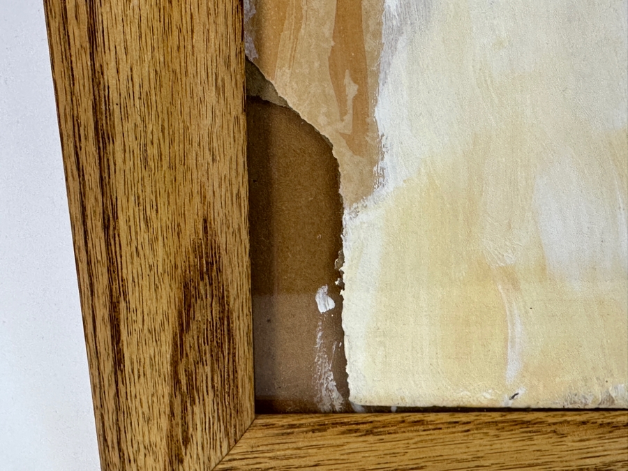 John Carrol Hooper Vintage 1938 Original Portrait Mixed-Media Painting Titled 'Victorio Apache War Chief' 14.5 X 19.5 Framed 17.5 X 22.5 [Photo 14]