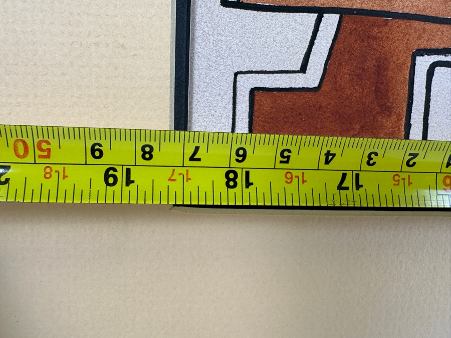 John Carrol Hooper Original Mixed-Media Painting 18.5 X 12.5 Framed 24 X 18 [Photo 8]