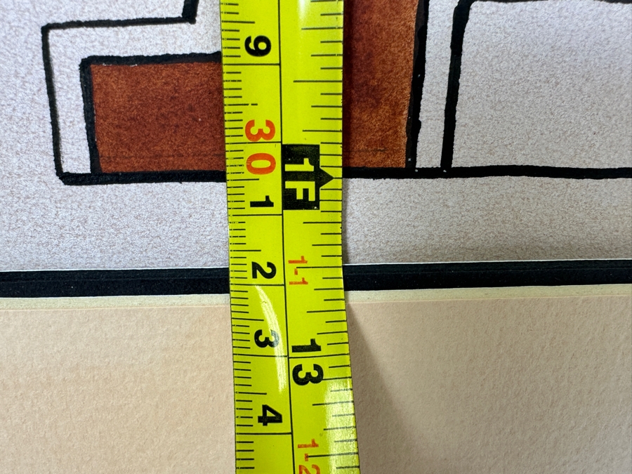 John Carrol Hooper Original Mixed-Media Painting 18.5 X 12.5 Framed 24 X 18 [Photo 9]