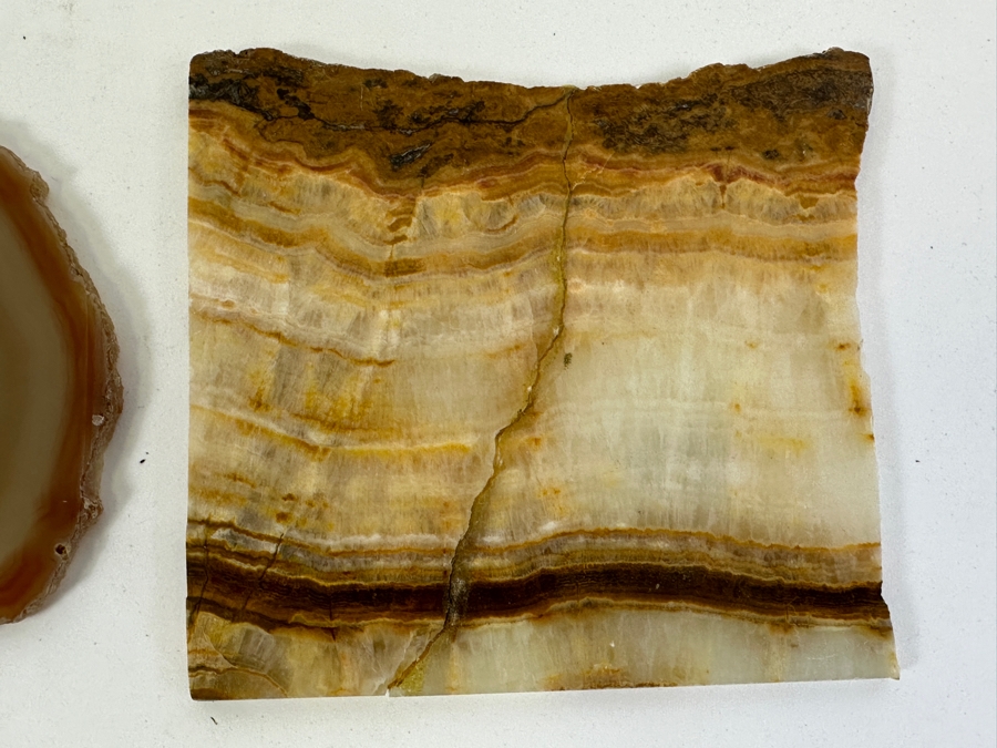 Collection Of Four Sliced Polished Agates [Photo 4]
