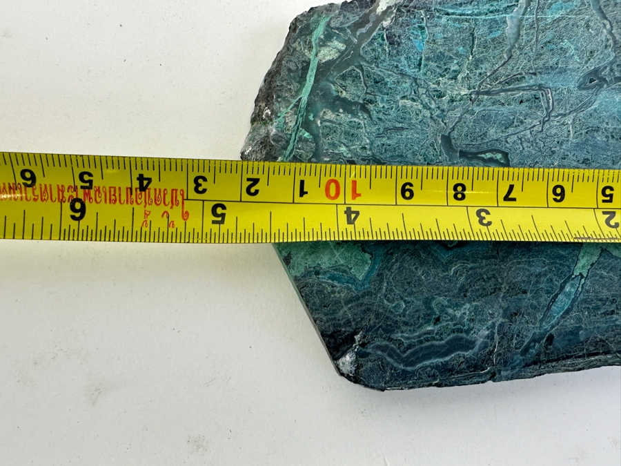 Pair Of Polished Malachite Slices Larger Piece Measures 5W X 3.5H [Photo 8]