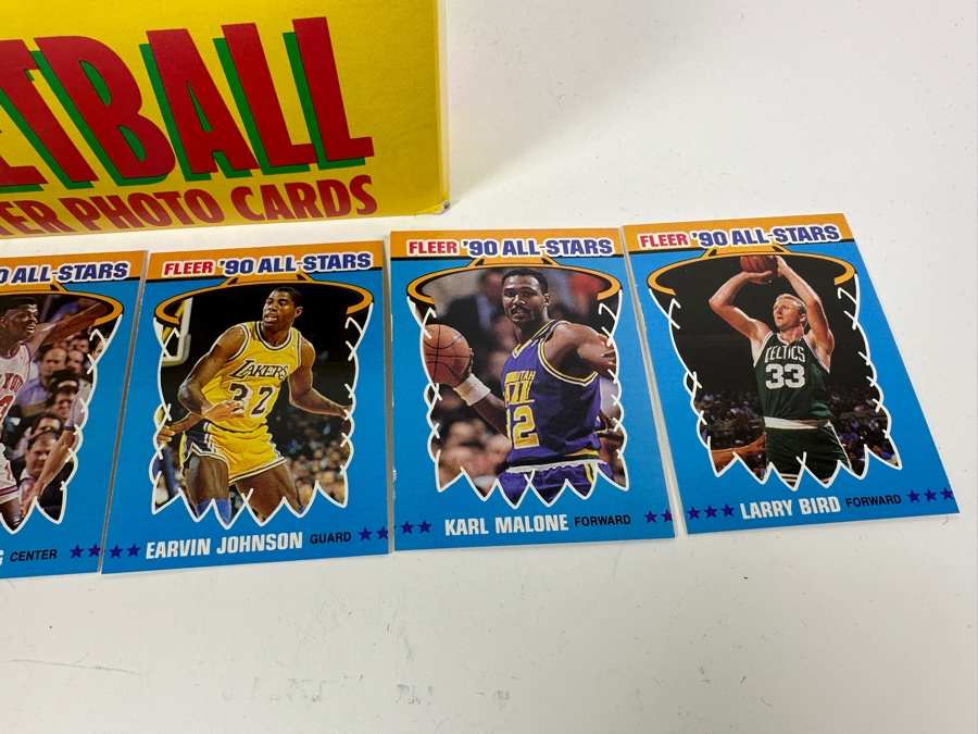 JUST ADDED - 1990 Fleer Basketball Player Photo Cards NBA Basketball Cards Fifth Anniversary Edition [Photo 4]
