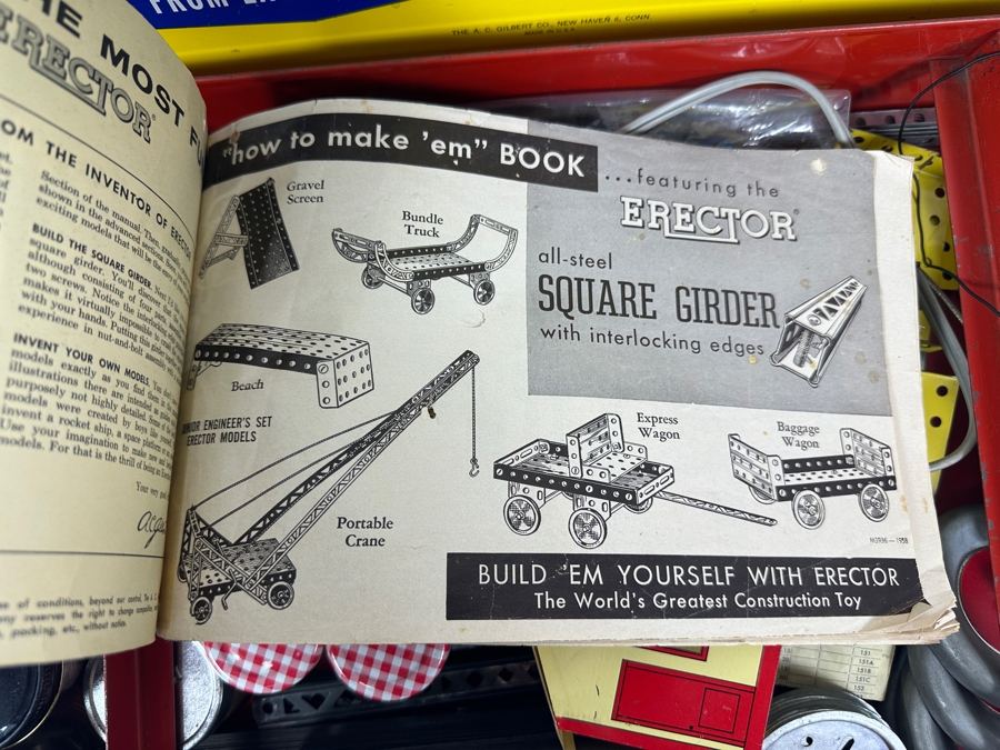 JUST ADDED - Vintage Gilbert Erector Set 20.5W X 12D X 3.5H [Photo 5]