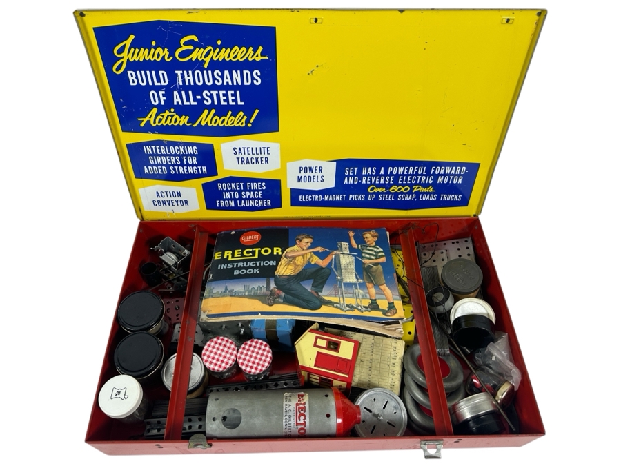 JUST ADDED - Vintage Gilbert Erector Set 20.5W X 12D X 3.5H