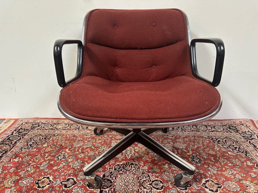 JUST ADDED - Vintage Knoll Charles Pollock Mid-Century Modern Executive Chair [Photo 3]