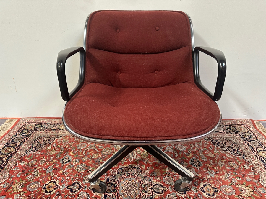 JUST ADDED - Vintage Knoll Charles Pollock Mid-Century Modern Executive Chair [Photo 4]
