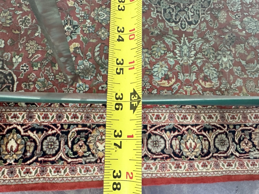 JUST ADDED - Modernist Chrome Base Glass Top Coffee Table 36W X 36D X 16H [Photo 8]