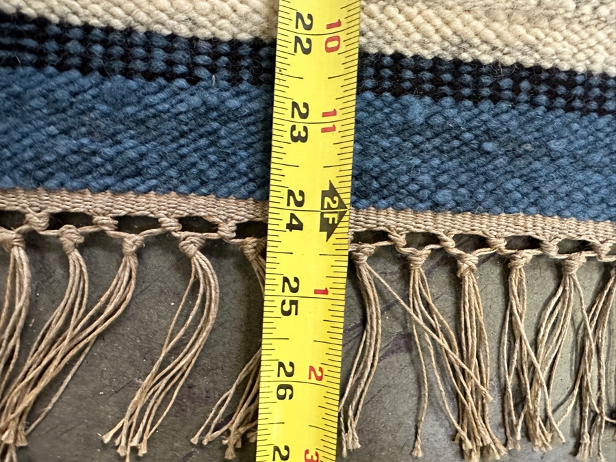 JUST ADDED - Vintage Wool Hand Woven Tree Of Life Tapestry 24.5W X 24.5H [Photo 6]