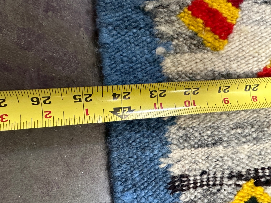 JUST ADDED - Vintage Wool Hand Woven Tree Of Life Tapestry 24.5W X 24.5H [Photo 5]