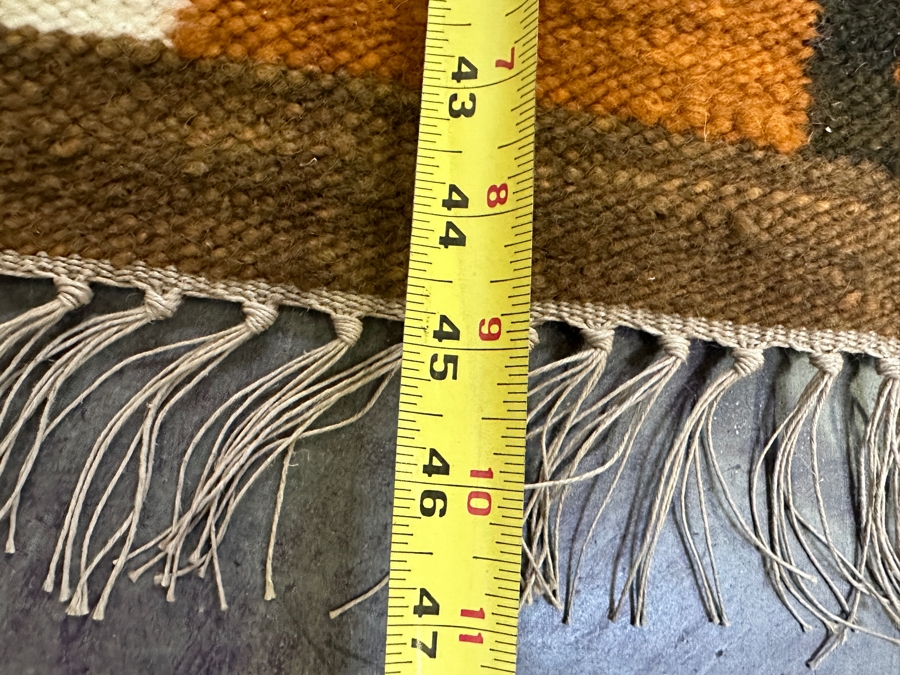 JUST ADDED - Vintage Polish Handwoven Wool Tapestry For Cepelia Ryneczek Designer Stawicka 40W X 45H [Photo 10]