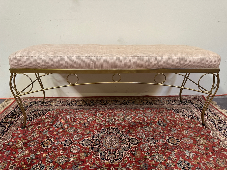 JUST ADDED - Mid-Century Bench 48W X 17D X 20H [Photo 3]