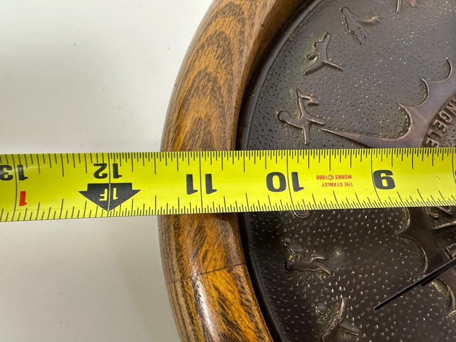 JUST ADDED - Vintage 1984 Los Angeles Olympics Bronze Quartz Wall Clock 11.5W [Photo 9]