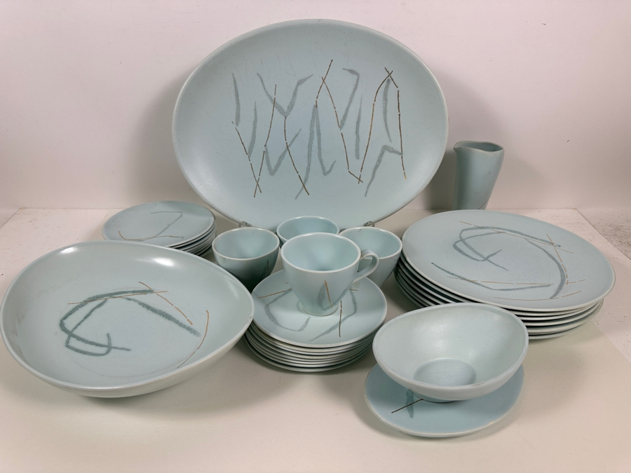 JUST ADDED - Russel Wright by Knowles Mid Century Modern Dishware Approximate Service for 7 [Photo 2]