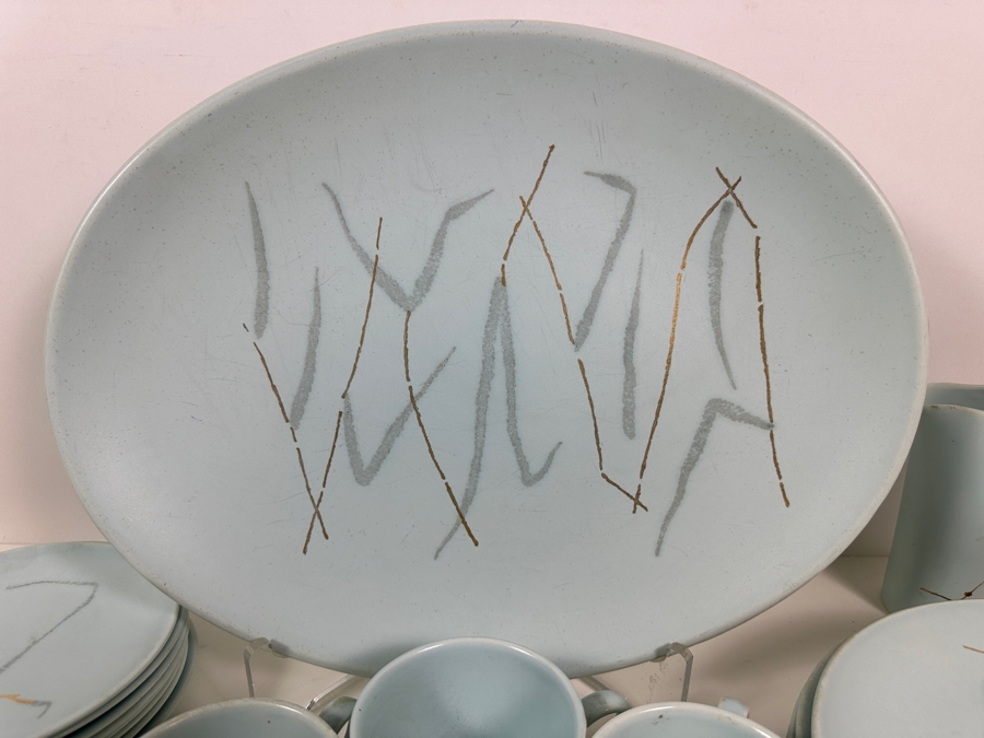 JUST ADDED - Russel Wright by Knowles Mid Century Modern Dishware Approximate Service for 7 [Photo 5]