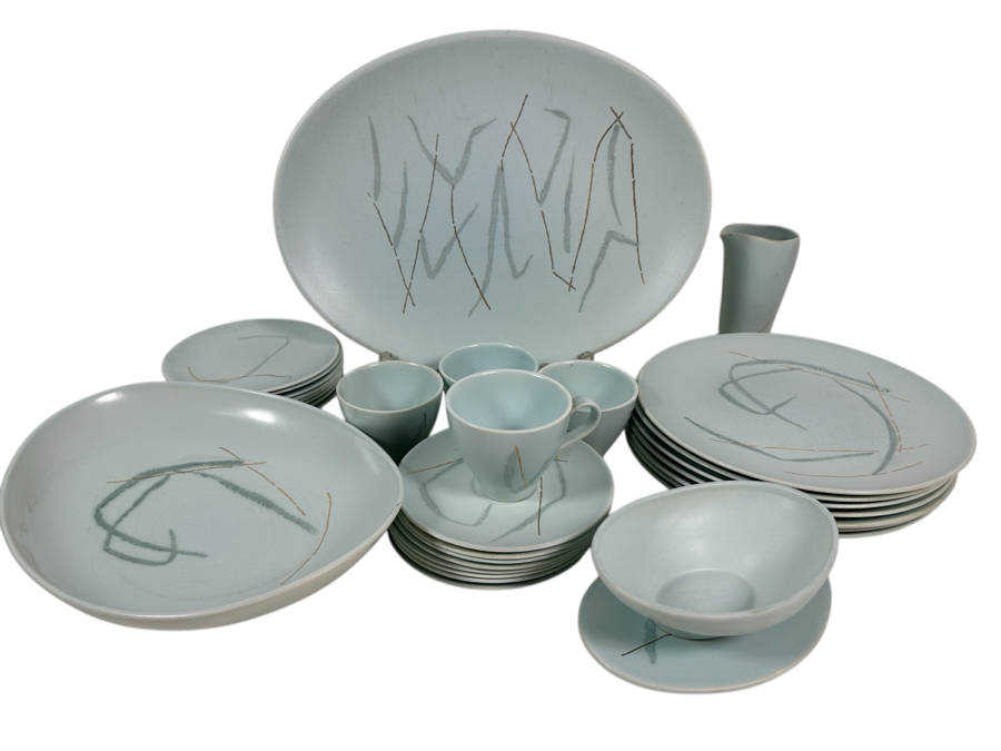 JUST ADDED - Russel Wright by Knowles Mid Century Modern Dishware Approximate Service for 7 [Photo 1]