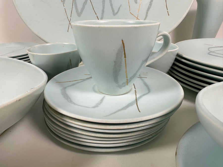 JUST ADDED - Russel Wright by Knowles Mid Century Modern Dishware Approximate Service for 7 [Photo 4]