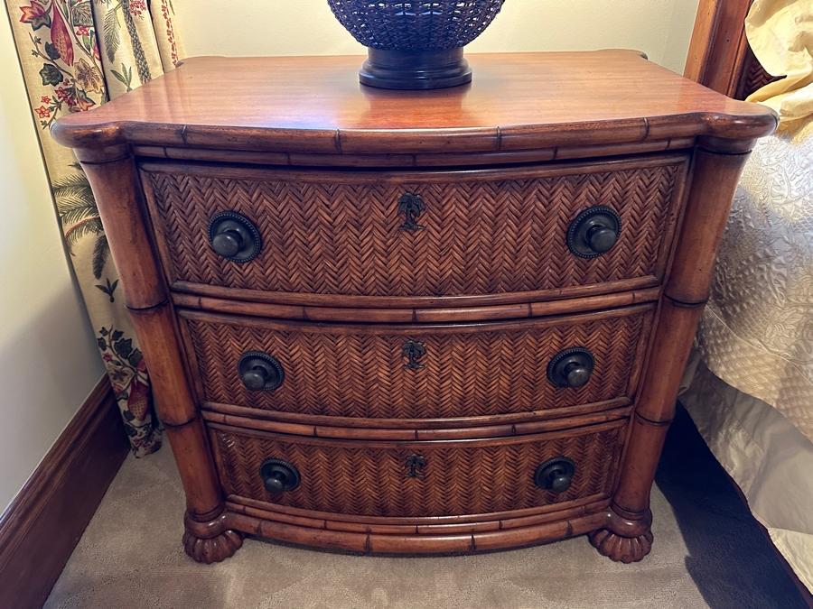 JUST ADDED - Pair Of Tommy Bahama Night Stands From A Rancho Santa Fe Casita (Rarely If Ever Used) 32W X 20D X 29.5H Retails $2,000+ [Photo 2]