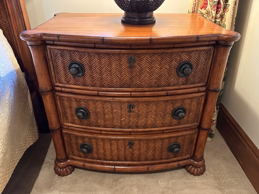 JUST ADDED - Pair Of Tommy Bahama Night Stands From A Rancho Santa Fe Casita (Rarely If Ever Used) 32W X 20D X 29.5H Retails $2,000+ [Photo 1]