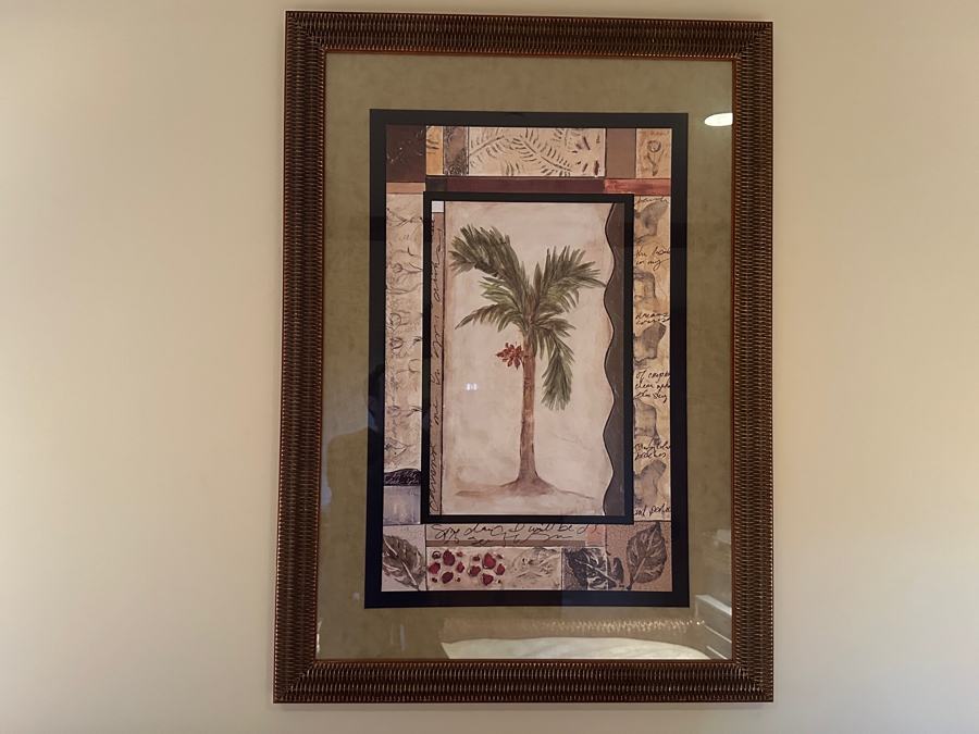 JUST ADDED - Tommy Bahama Palm Tree Artwork 30.5W x 42.5H [Photo 2]