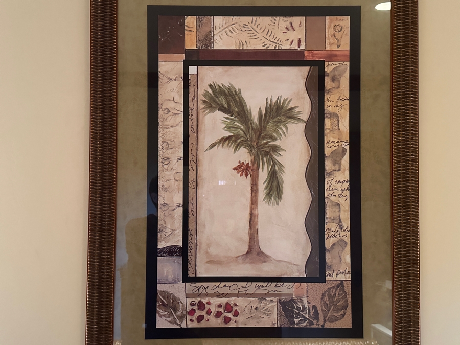 JUST ADDED - Tommy Bahama Palm Tree Artwork 30.5W x 42.5H [Photo 4]