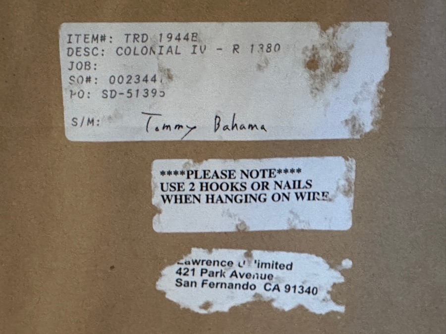 JUST ADDED - Tommy Bahama Pineapple Artwork 31'W x 37'H [Photo 5]