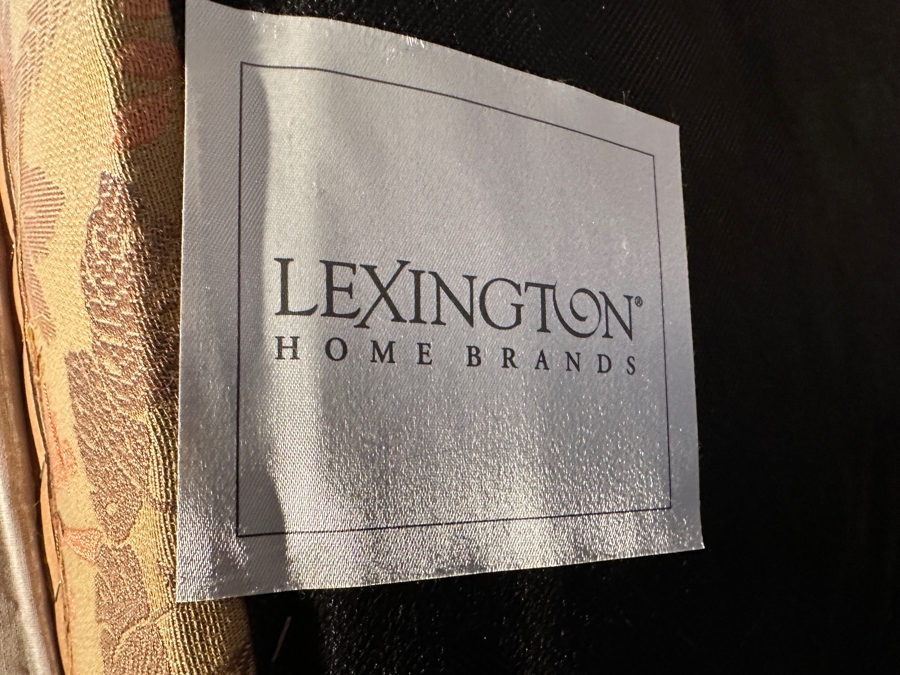 JUST ADDED - Lexington Upholstered Armchair with Ottoman From A Rancho Santa Fe Casita (Rarely Used) (Chair - 30W x 35D x 33H) (Ottoman - 27W x 22D x 17H) [Photo 9]