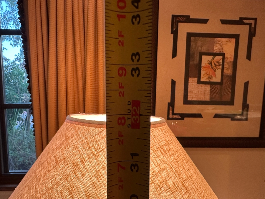 JUST ADDED - Brown Wicker Jardiniere Lamp by The Natural Light Co. 32'H [Photo 4]