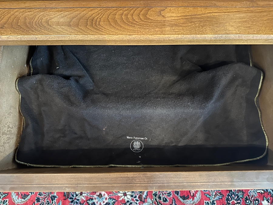 Mid-Century China Cabinet Bookcase By White Furniture 64W X 19.5D X 74H [Photo 6]