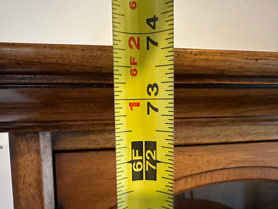 Mid-Century China Cabinet Bookcase By White Furniture 64W X 19.5D X 74H [Photo 12]