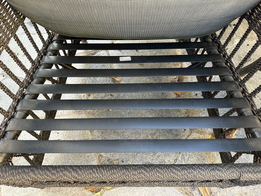 Outdoor Furniture Set With Pair Of Armchairs With Ottomans And Glass Top Side Table By Lane Venture [Photo 12]