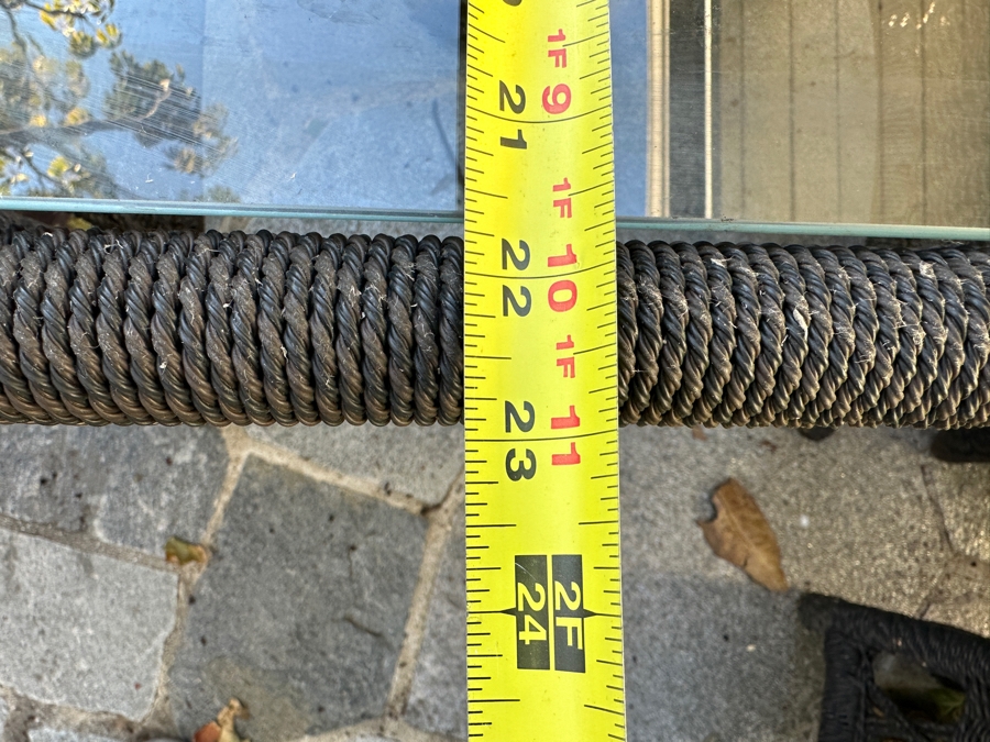 Outdoor Furniture Set With Pair Of Armchairs With Ottomans And Glass Top Side Table By Lane Venture [Photo 17]