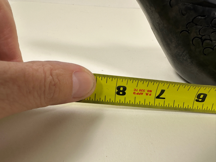 Barro Negro Pottery From Oaxaca Mexico Signed Dona Rosa 8.5W X 4H [Photo 10]