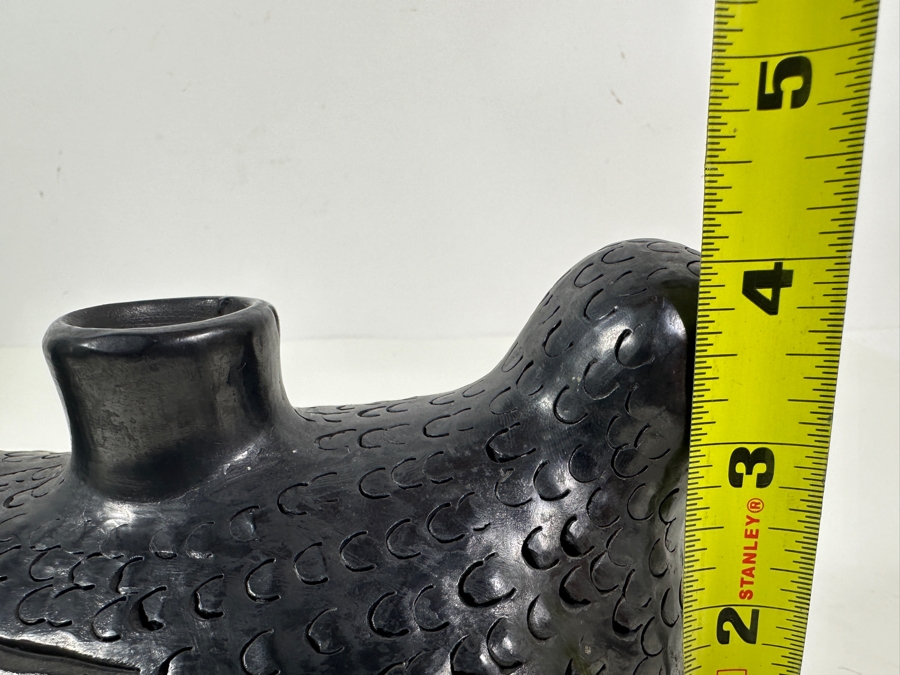Barro Negro Pottery From Oaxaca Mexico Signed Dona Rosa 8.5W X 4H [Photo 11]