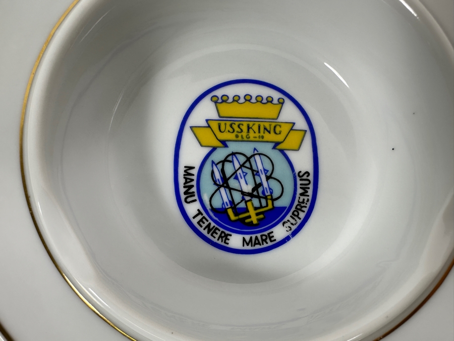 Three Vintage US Navy Ashtrays: USS King, USS Monticello And Amphibious Squadron Seven [Photo 6]