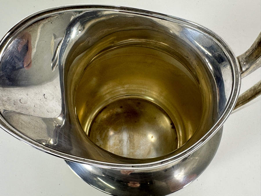 Antique Sterling Silver Water Pitcher 7.5H 540g - Sterling Silver Melt Value = $530 [Photo 7]