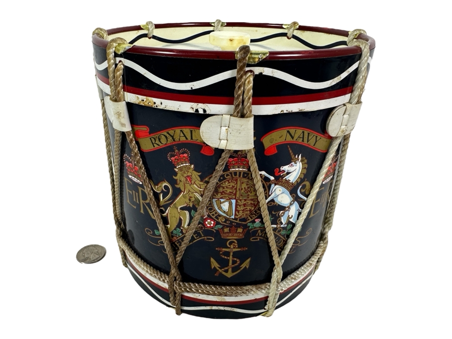 Vintage Mid-Century Royal Navy Ice Bucket 6.75H