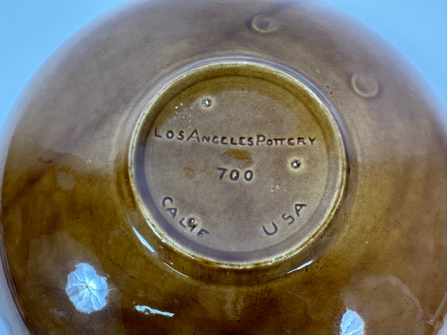 Vintage Mid-Century Los Angeles Pottery Chip & Dip Plate 13.5W [Photo 8]