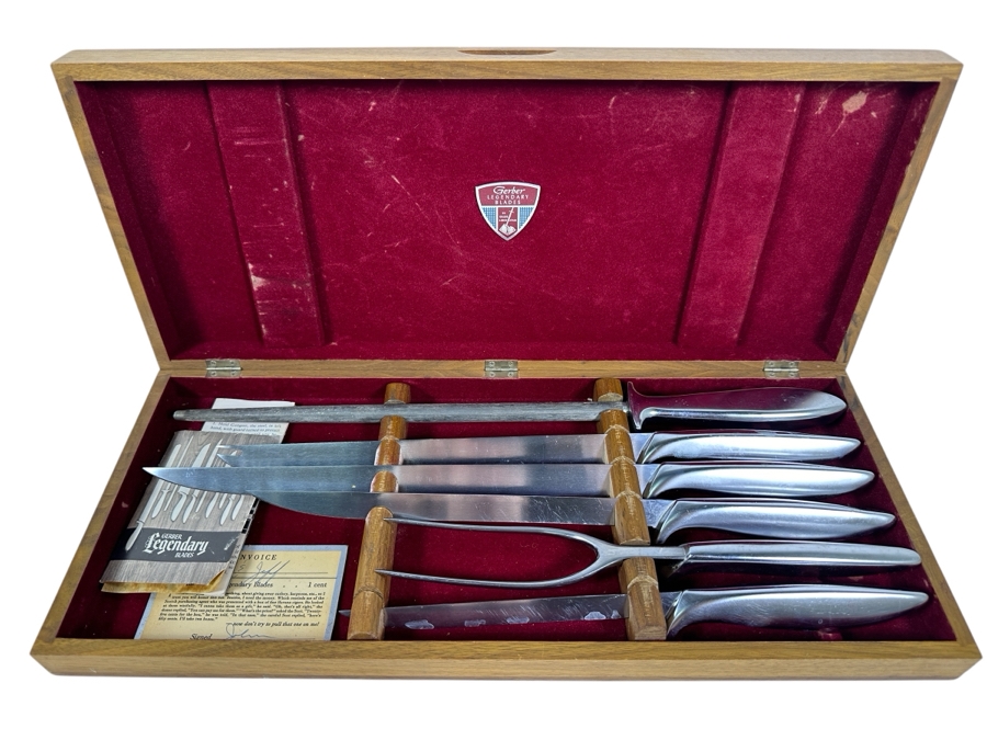 Vintage Gerber Legendary Blades Carving Set 