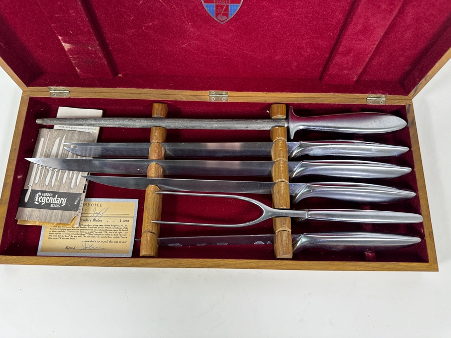 Vintage Gerber Legendary Blades Carving Set  [Photo 4]