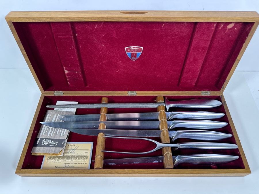 Vintage Gerber Legendary Blades Carving Set  [Photo 3]