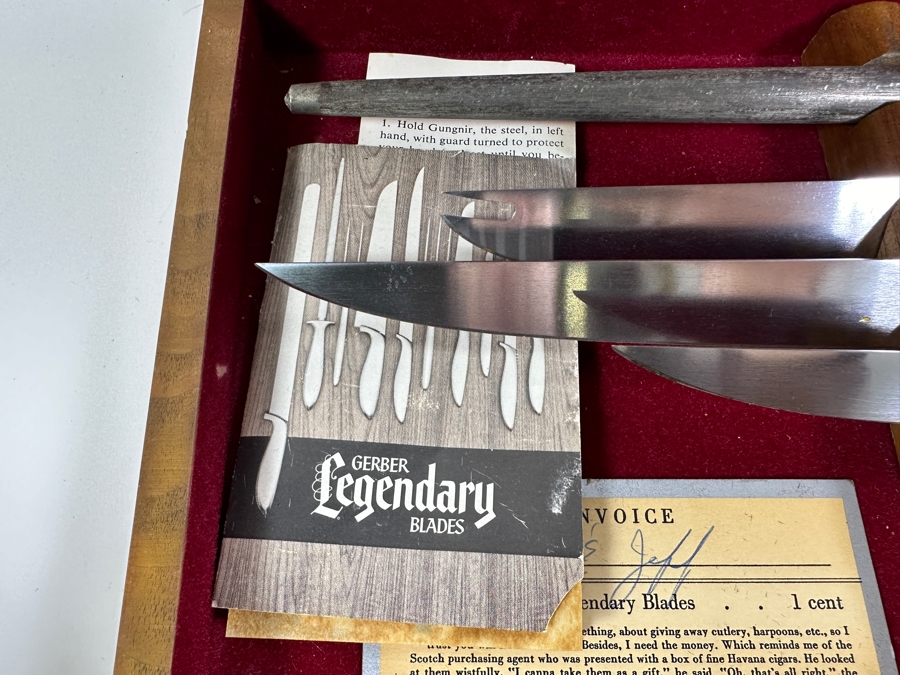 Vintage Gerber Legendary Blades Carving Set  [Photo 5]